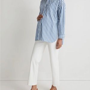 Madewell Maternity Jeans. White straight leg. Size 27.
